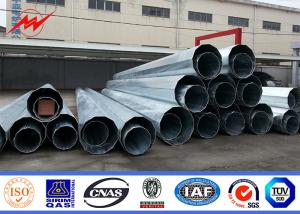 Wholesale Custom Electric Steel Unitity Pole , Galvanised Power Pole Q345 Q235 GR65 from china suppliers