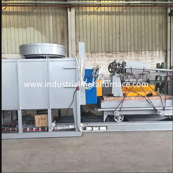 Bogie Hearth Heat Treatment Furnace 1200 Degree Car Bottom Type For Cast Steel