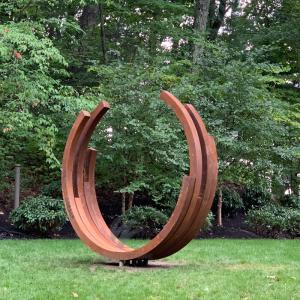 Wholesale Dimensional Harmony 2.6m Semi-Circular Corten Sculpture For Gardens &amp; Plazas from china suppliers