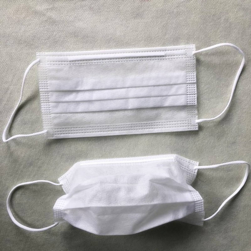 Non Woven Disposable Pollution Mask , Medical Respirator Mask Skin Friendly