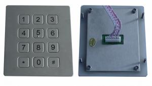 Wholesale IP65 dot matrix metal 12 keys vandal resistant phone numeric keypad for industrial from china suppliers