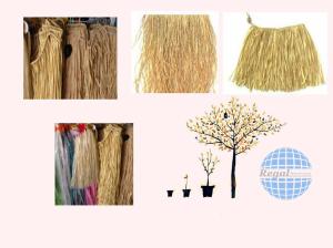 Wholesale Luau Hawaiian Party 9' Real Raffia Grass Table Skirt from china suppliers