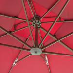 SGS 8 Ribs Free Standing Garden Umbrella With Aluminum Alloy Frame