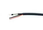 Mini Complex CCTV Siamese Coax Cable RG59P 0.5mm2 Power 3.7 PVC Jacket