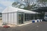 Clear Span Large Transparent Glass Wall Outdoor Marquee Tent Weather Resistant