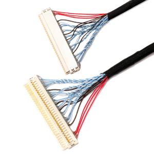 Wholesale Hrs Df19 LVDS Cable Assembly , 30 Pin Micro Coaxial cbale lvds display connector from china suppliers