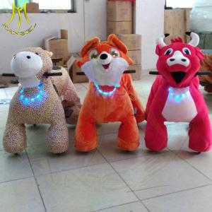 Wholesale Hansel walking kids indoor entertainment plush motorized riding animals from china suppliers