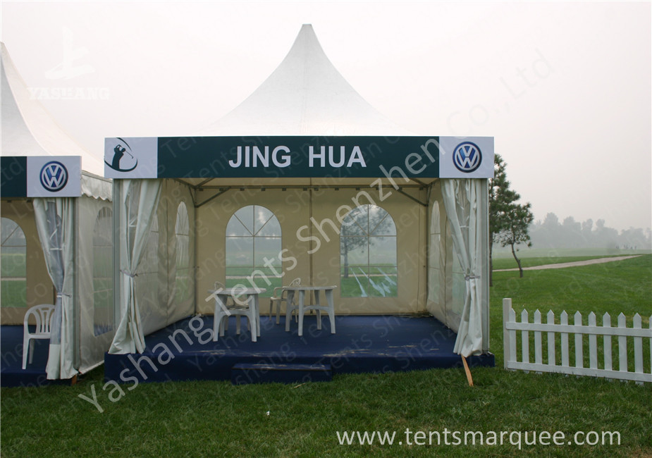 Rustless Alumunim Alloy Profile Array High Peak Tents Shelter in White