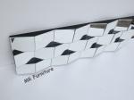 Faceted Angled Modern Wall Mirrors Decorative For Bedroom / Dining Room