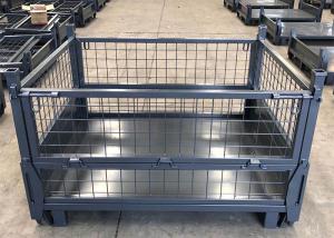 Wholesale Large Flat Pack Mesh Stillage Cage For Warehouse Storage 1800Kg from china suppliers