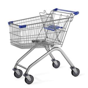 Wholesale 60L - 240L Metal Steel Wire Grocery Shopping Cart Foldable Shopping Cart Trolley from china suppliers