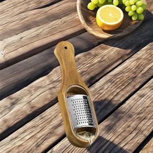 Wholesale Acacia Wood Container Stainless Steel Chopper and Cheese Grater for Quick Kitchen Prep from china suppliers