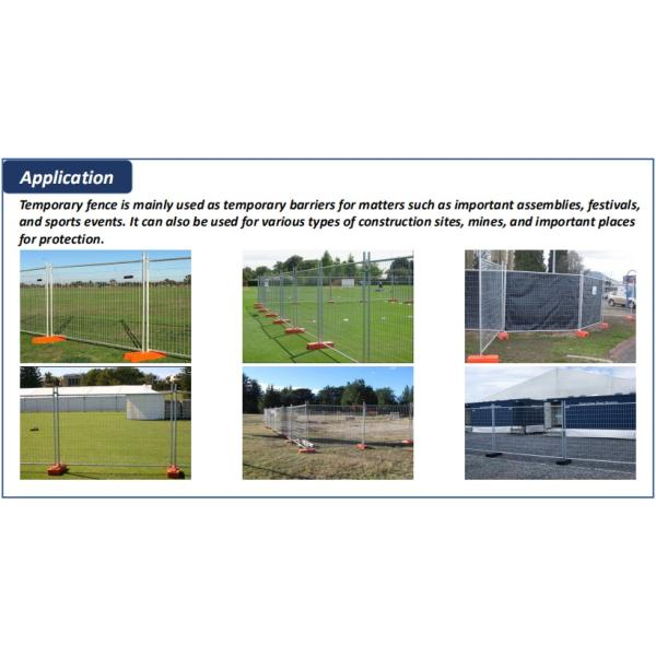 Temporary Fencing Auckland 2100mm x 2400mm width 42 microns hot dipped galvanized for sale NZ standard temp fencing