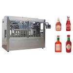 Automatic Bbq Sauce Bottling Equipment Pneumatic Piston Liquid Paste Filling