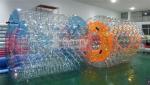 PVC 0.6 Or 0.9mm Inflatable Water Park Games , Inflatable Water Roller For