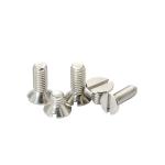 Stainless steel 304 M2.5 M3 M4 slotted one word screw flat head machine nail