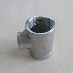 Threaded Stainless Steel Tee Fitting 3000 Psi Pressure Rating with Durability