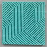 Brand factory new desigh 3d cubic garage floor tiles plastic flooring mat dalle
