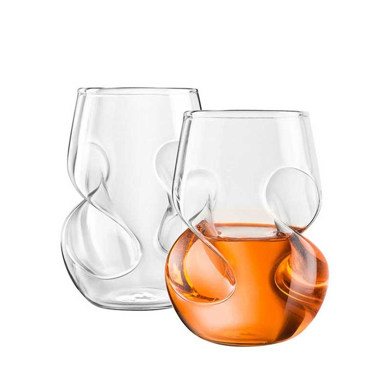 Clear High Borosilicate Glass Cup 430ml Round Shape