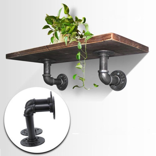 12x8 Heavy Duty Shelf L Brackets Support Corner Brace Joint Right Angle Bracket Black