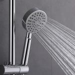 9 Inch ABS Plastic Round Shower Head , Durable Stainless Shower Slide Bar