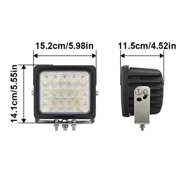 100W Excavator Work Light IP67 LED Off Road Lights Customized