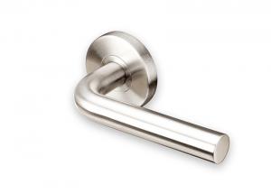 Wholesale Fire Rated Exterior Door Hardware With Satin Stainless Steel Door Lever from china suppliers
