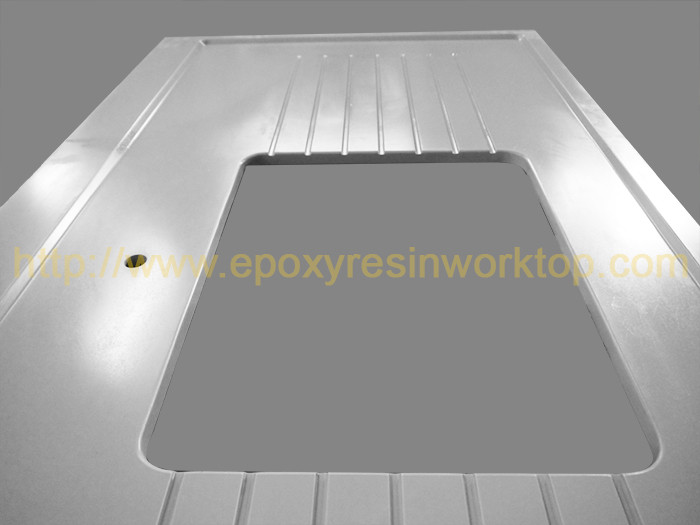 16mm Thickness Monolithic Epoxy Resin Countertops Moulded Edge For Laboratory