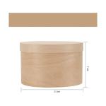 OEM ODM Unfinished Round Wooden Storage Box With Lid Circular Wooden Box