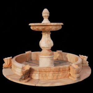 Wholesale Stone Fountain Carved Marble Water Fountain for Garden Outdoor (YKOF-16) from china suppliers