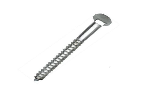 Hex Head Self Tapping Wood Screws , Stainless Steel Fasteners ASME B18.2.1