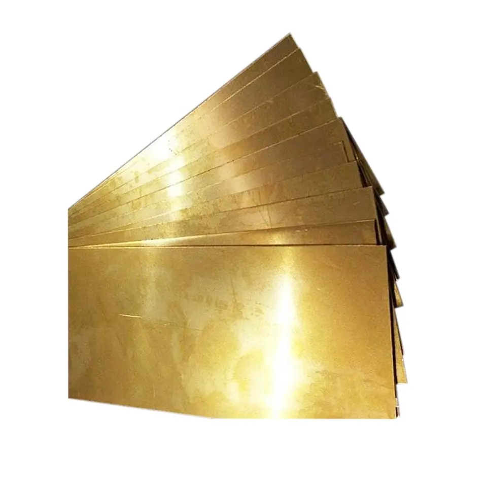 Bright Surface Brass Copper Sheet H63 50mm 1250mm Wide T1 H59