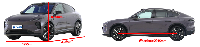Eco-Friendly Pure Electric NIO EC6 SUV With Smart Control System