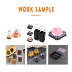 Automatic PVC Cafes Cake Box Making Machine Mold Cutting 2.3m