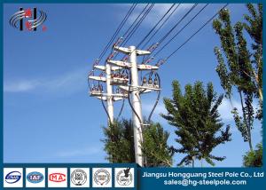 Wholesale Distribution Line Q235 Electric Power Poles Steel Tubular Pole With Two Circult from china suppliers