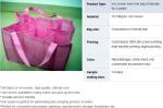 recycle fabric foldable non woven bag, recycled laminated non woven bag,
