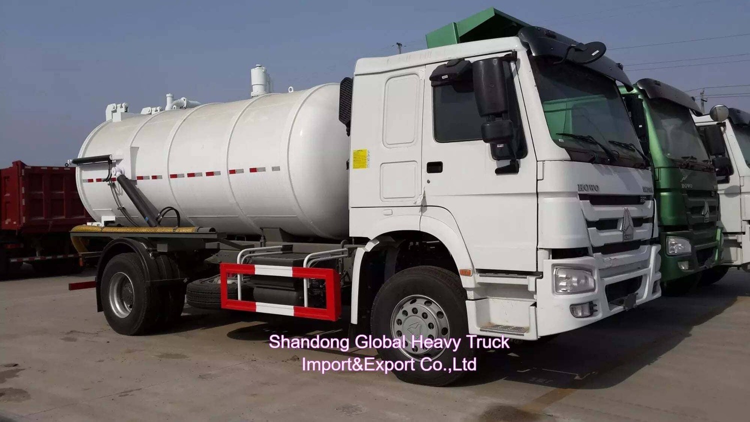 HOWO 10000L Vacuum Sewage Truck Sewage Tank Sewer Cleaning Sewerage Suction Truck