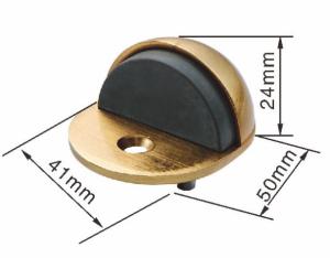 Wholesale Ellipse Zamak Half Round Door Stopper Floor Mounted Door Stop And Holder from china suppliers