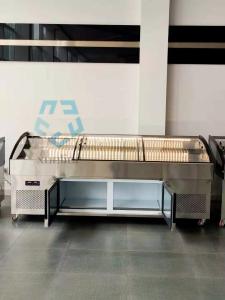 Wholesale Curved Glass Butcher Fridge Display from china suppliers
