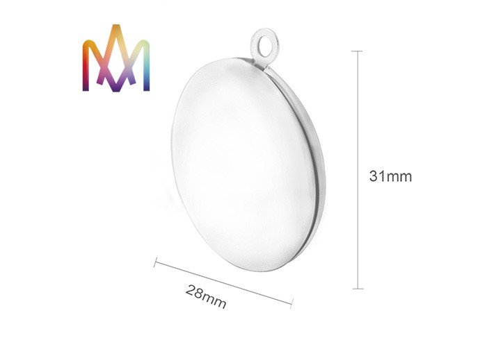 Round Locket Photo Frame Charm