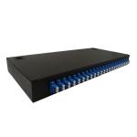 48 Core LC Duplex Fiber Optic Patch Panel Black Color