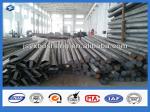 69kv Voltage Square steel pole 9m 30FT height Carbon structural steels round