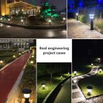 Customized Garden Solar Powered Lawn Light With 3.2V 8000mAh Battery