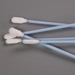 100mm Microfiber Polyester Tipped Swabs No Chemical Reaction Cleanroom Swab
