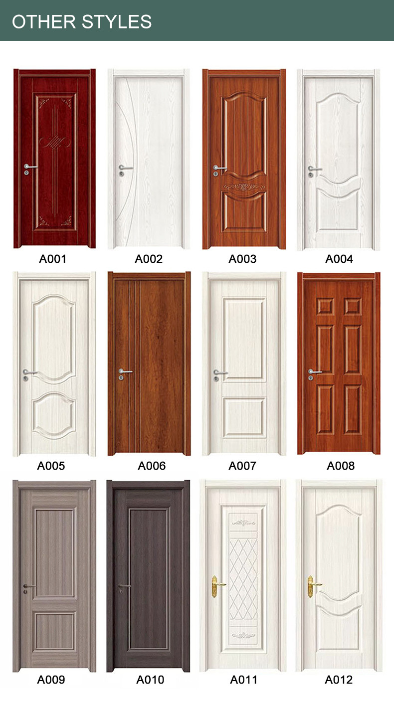 Termite Proof WPC Wood Door PVC skin Finished Fire Retardant Bedroom use