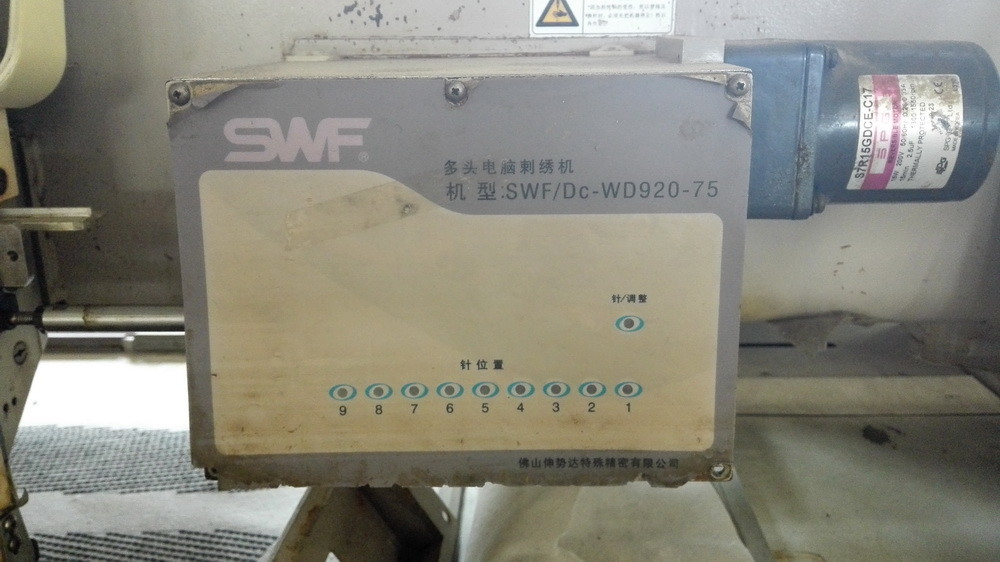 Multi Thread Embroidery Machine Second Hand SWF 850rpm Work Speed