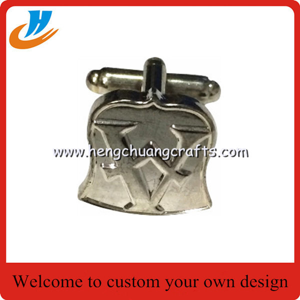 Hengchuang crafts cheap wholesale custom 3D metal cufflinks for men