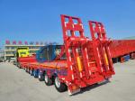 Heavy Loading Semi Truck Lowboy Trailer Drop Deck Detachable Gooseneck Low