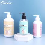 Plastic Round 250ml 300ml 500ml Pump Shampoo Bottle For Cosmetic Hand Wash