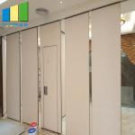 Acoustic Mosque Room Dividers Removable Wooden Doors Operable Soundproof Wall